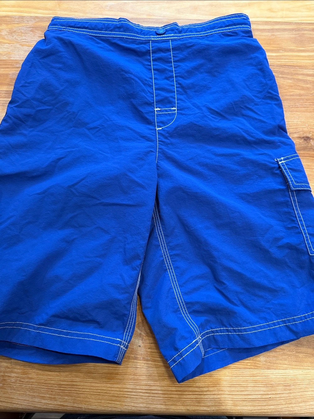 Lands' End Navy and Royal Blue Swim Shorts